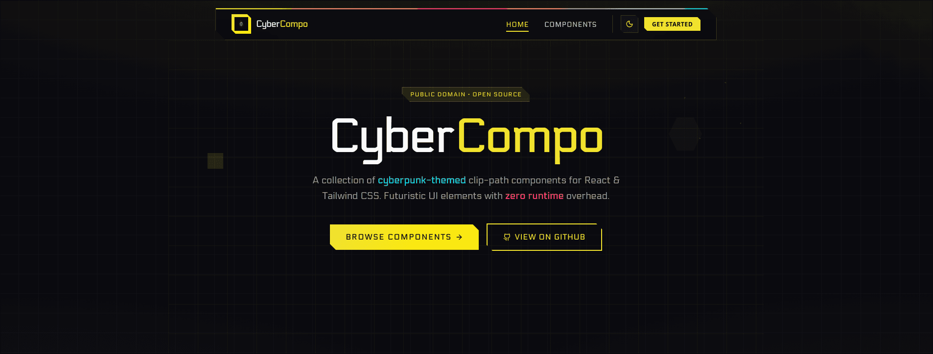 CYBERPUNK COMPONENTS LIBRARY